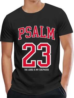 Vintage Psalm 23 The Lord Is My Shepherd Christian Sporty T-Shirt